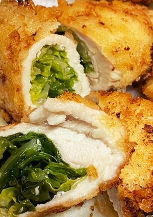 鶏胸肉のロールキャベツカツ♪-レシピのメイン写真