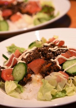 ちょっと和なタコライス-レシピのメイン写真