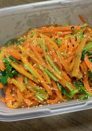 お弁当の彩りに☆にんじん明太子炒め-レシピのメイン写真