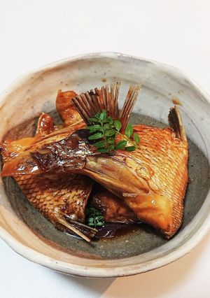 鯛かまのあら炊き-レシピのメイン写真