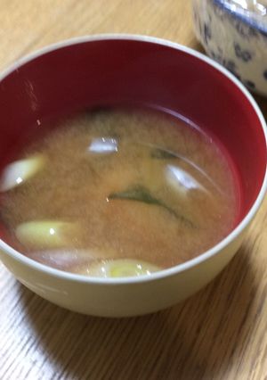ねぎと豆腐とワカメの味噌汁-レシピのメイン写真