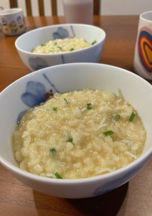 風邪の時に！しらす入り卵のお粥-レシピのメイン写真
