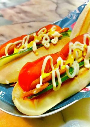 2791休日昼のバケットオープンサンド-レシピのメイン写真