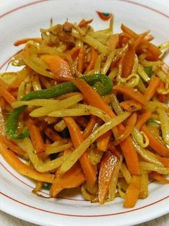 もやしと人参とピーマンのカレー炒め-レシピのメイン写真