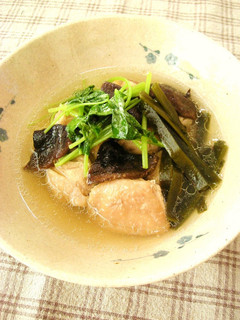 鶏としいたけと三つ葉の酒蒸し-レシピのメイン写真