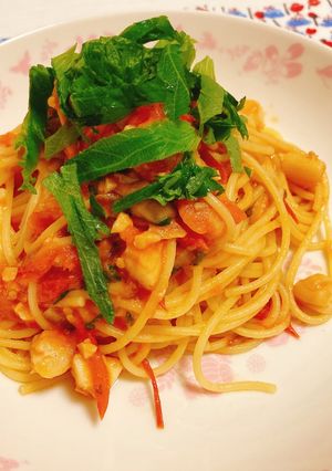 簡単おいしいトマトパスタ-レシピのメイン写真