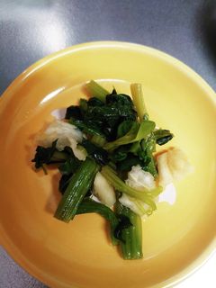 意外!簡単!ほうれん草日向夏の和え物-レシピのメイン写真