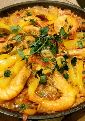 簡単！スペイン香る有頭エビのパエリヤ-レシピのメイン写真