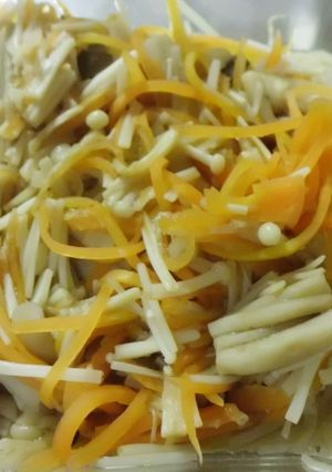 えのきとしめじ、にんじんのレンジ蒸し-レシピのメイン写真