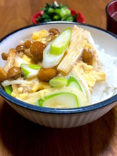 なめことエノキの卵とじ-レシピのメイン写真