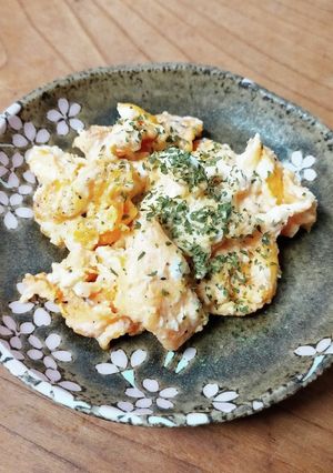 クリームチーズの消費にスクランブルエッグ-レシピのメイン写真