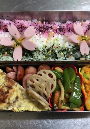 171旦那弁当（桃の節句仕様）-レシピのメイン写真