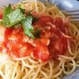 ケチャップを使わないトマトのスパゲティ
