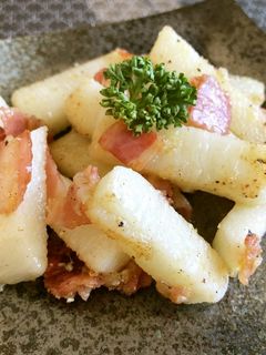 長芋ベーコン炒め-レシピのメイン写真