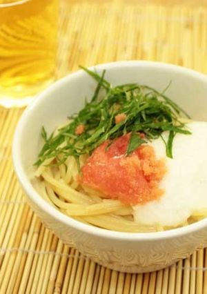 簡単！あっさりとろろたらこスパゲッティ-レシピのメイン写真