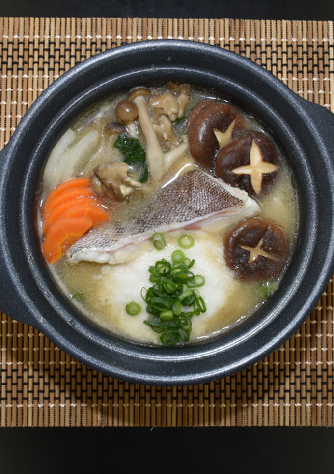 マハタを使った野菜たっぷりとろろ鍋-レシピのメイン写真