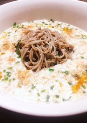 胡麻薫る豆腐クリーム蕎麦-レシピのメイン写真