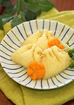 長芋とろろのもちもち巾着もち-レシピのメイン写真