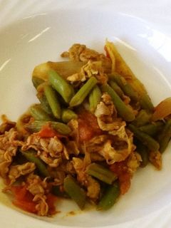 豚肉とさやいんげんのカレー炒め-レシピのメイン写真