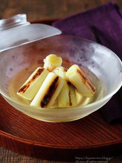 焼きネギの柚子胡椒出汁浸し。-レシピのメイン写真