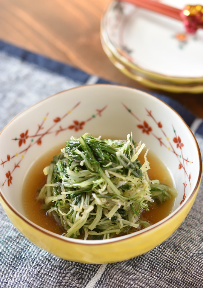 水菜とじゃこの煮浸し【作り置き】-レシピのメイン写真