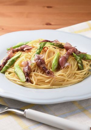ホタルイカとアスパラのパスタ-レシピのメイン写真