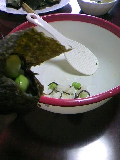 枝豆と塩昆布のおにぎり-レシピのメイン写真