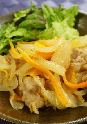 たっぷり玉ねぎと豚肉の旨酢さっぱり炒め-レシピのメイン写真