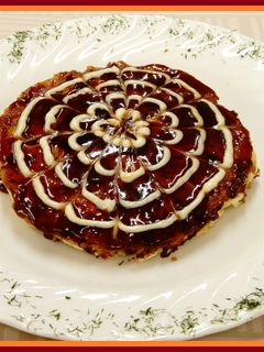 【リメイク】ポテトサラダ入りお好み焼き-レシピのメイン写真