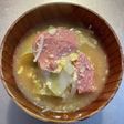 簡単 スパムのお味噌汁