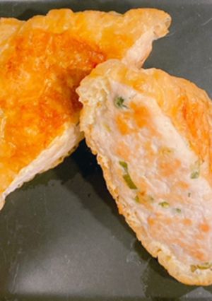 からし醤油で◎油揚げの肉詰め-レシピのメイン写真