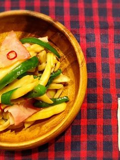 エリンギとピーマンとベーコンの麺つゆ炒め-レシピのメイン写真
