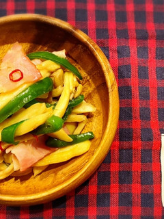 エリンギとピーマンとベーコンの麺つゆ炒め-レシピのメイン写真