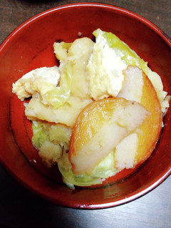 キャベツ、じゃがいも、油揚げの煮物-レシピのメイン写真