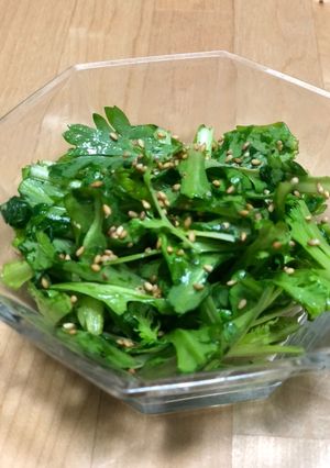 毎日食べたい！簡単さっぱり春菊のサラダ-レシピのメイン写真