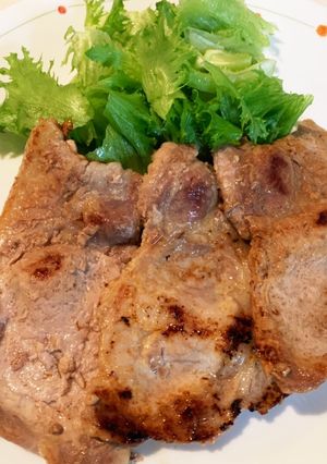 簡単!塗って焼くだけ!豚ロース塩麹焼き-レシピのメイン写真