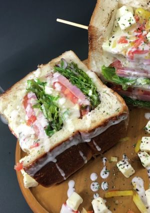 インスタ映え 食パン サラダ　チーズ-レシピのメイン写真