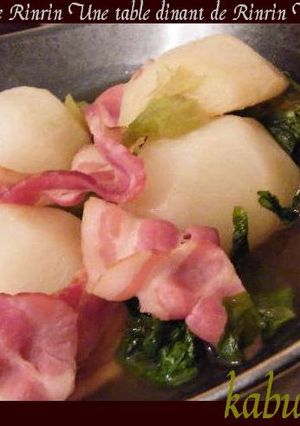 すぐできる！かぶとベーコンのあっさり煮-レシピのメイン写真