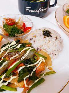 鮭とほうれん草のソテー-レシピのメイン写真