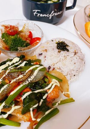 鮭とほうれん草のソテー-レシピのメイン写真