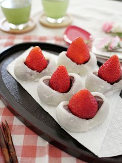 ぱっかんいちご大福-レシピのメイン写真