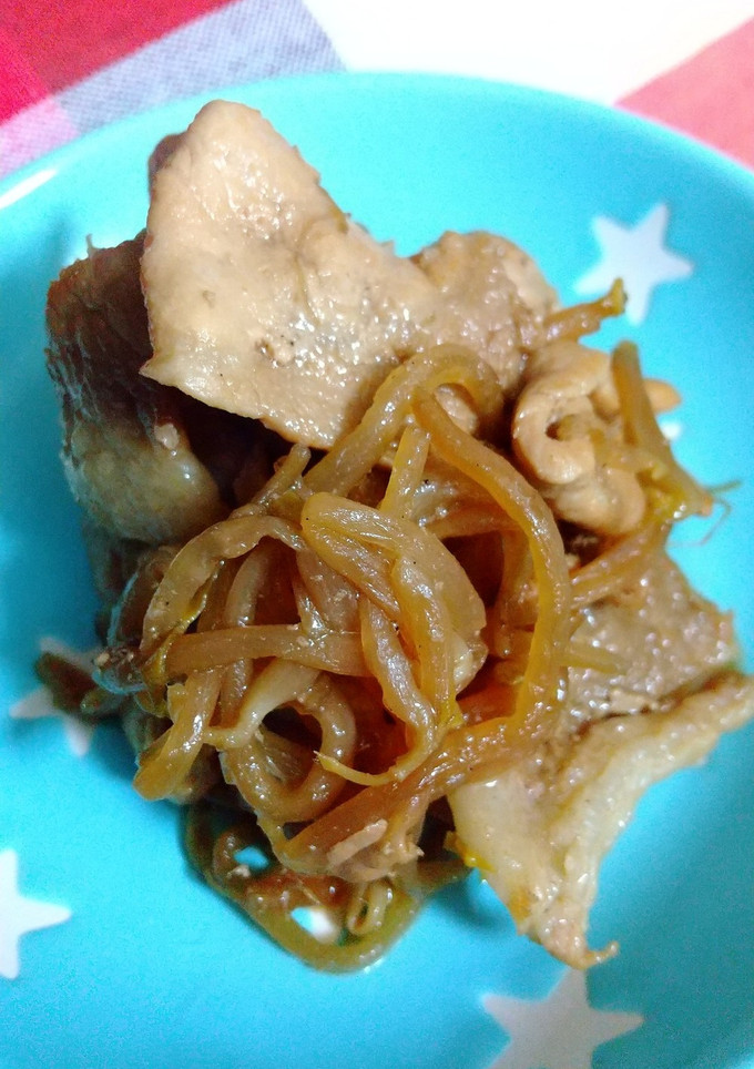 もやしと豚肉の焼き肉のたれ炒め-レシピのメイン写真