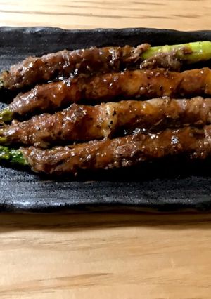 魚焼きグリルで肉巻き(塩味＋照り焼き味)-レシピのメイン写真