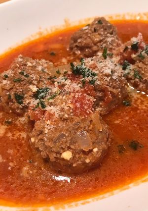 チーズinミートボールのトマトスープ-レシピのメイン写真