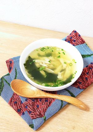 即席サラダチキンの柚子胡椒コンソメスープ-レシピのメイン写真