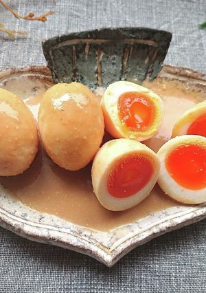 見た目味も魅力的すぎる味噌みりん漬け煮卵-レシピのメイン写真