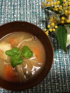 具沢山の厚揚げのお味噌汁-レシピのメイン写真