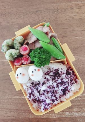 豚肉とスナップえんどうの生姜焼弁当♪-レシピのメイン写真