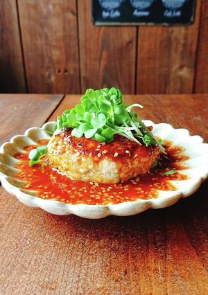 ポークハンバーグ★コチュジャンソース-レシピのメイン写真