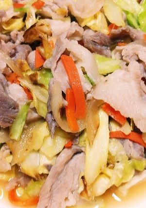 超簡単! 豚バラ肉塩キャベツ-レシピのメイン写真
